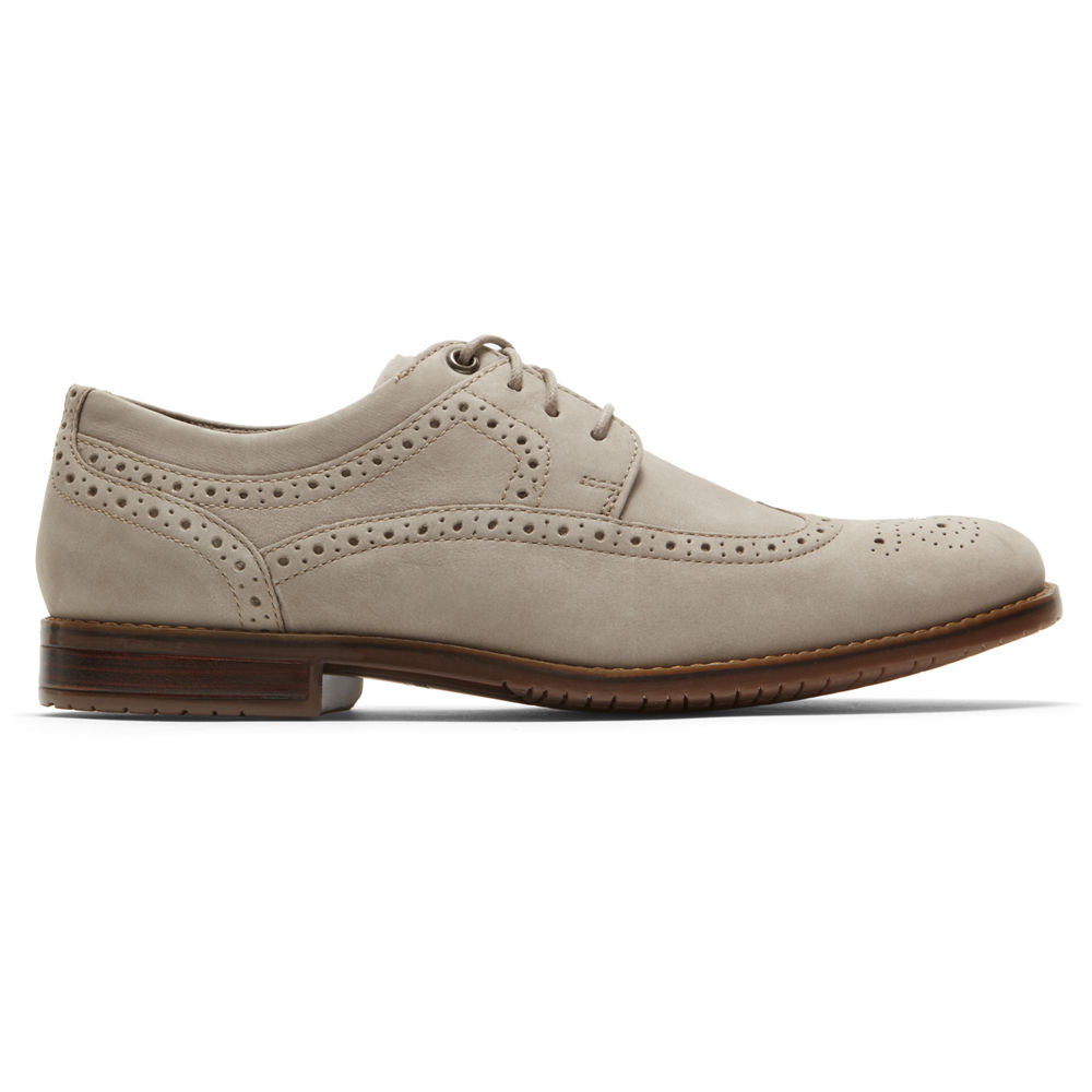 Oxfords Rockport Homem Cinzentas - Style Purpose 3 Wingtip - 04629EOFJ